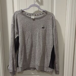 Heather Gray PINK Victoria's Secret Crewneck Sweater